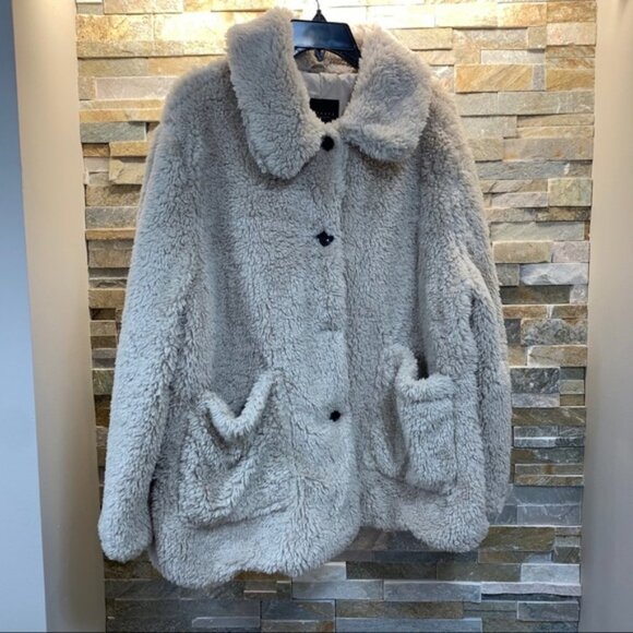 Sanctuary Faux Fur Teddy Coat (Plus Size) - Picture 4 of 9